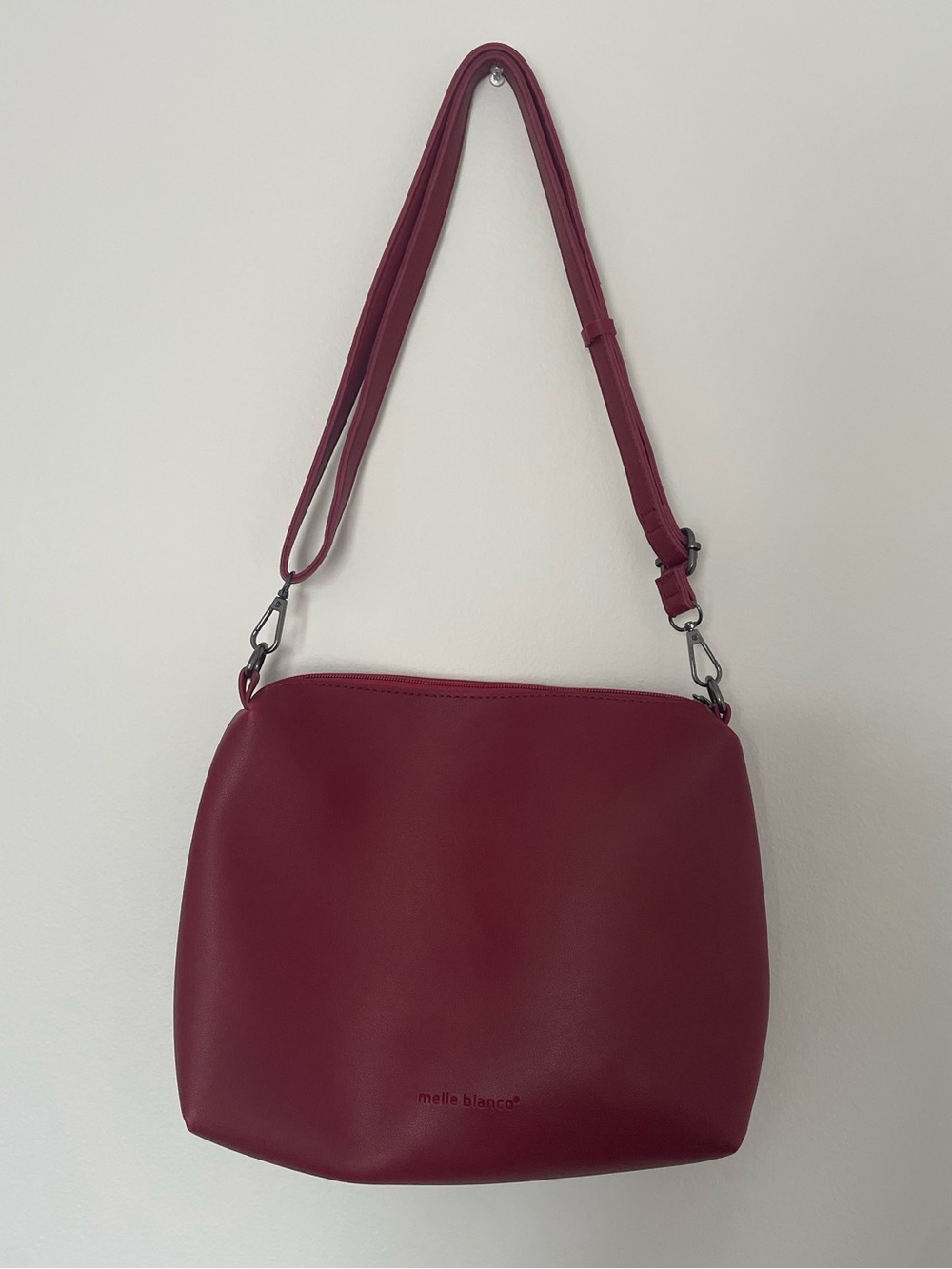Melie Bianco Maroon Crossbody Bag